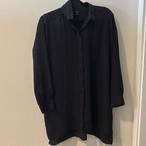 COS Black Button Down Shirt